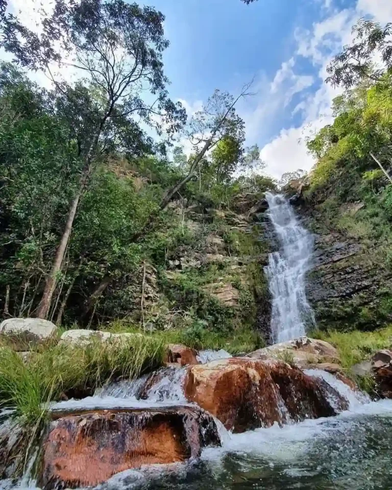 complexo veadeiros, cachoeira II, em são joão d'aliança - chapada dos veadeiros