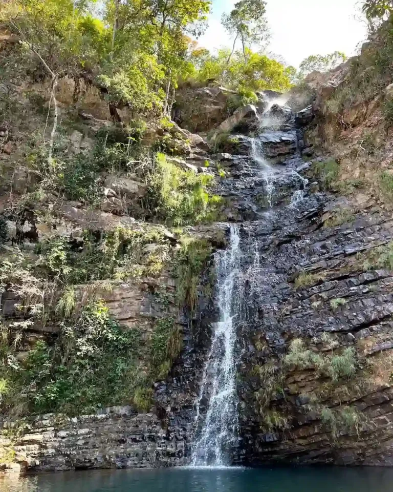 complexo veadeiros, cachoeira II, em são joão d'aliança - chapada dos veadeiros