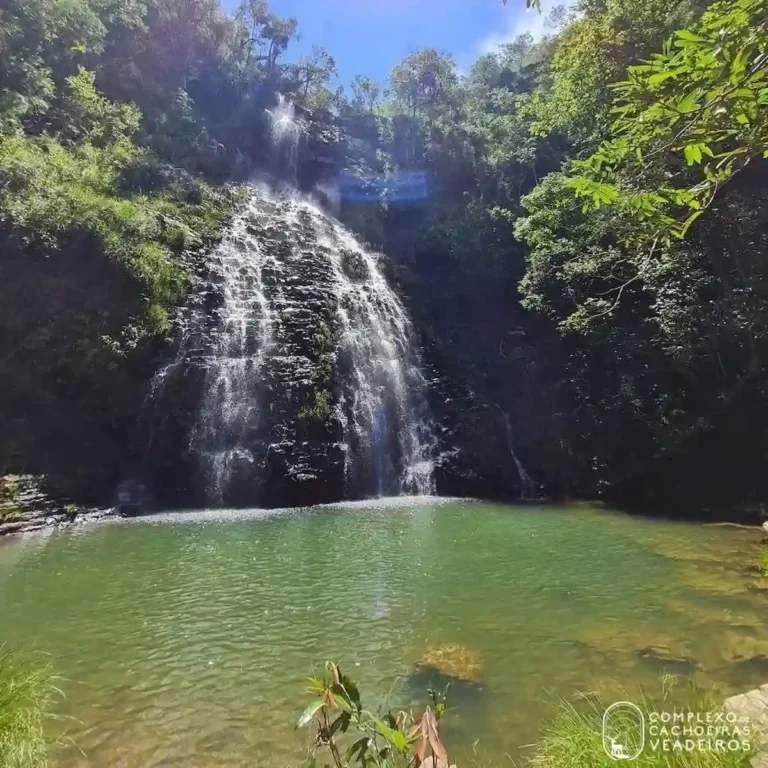 complexo veadeiros, cachoeira III, em são joão d'aliança - chapada dos veadeiros