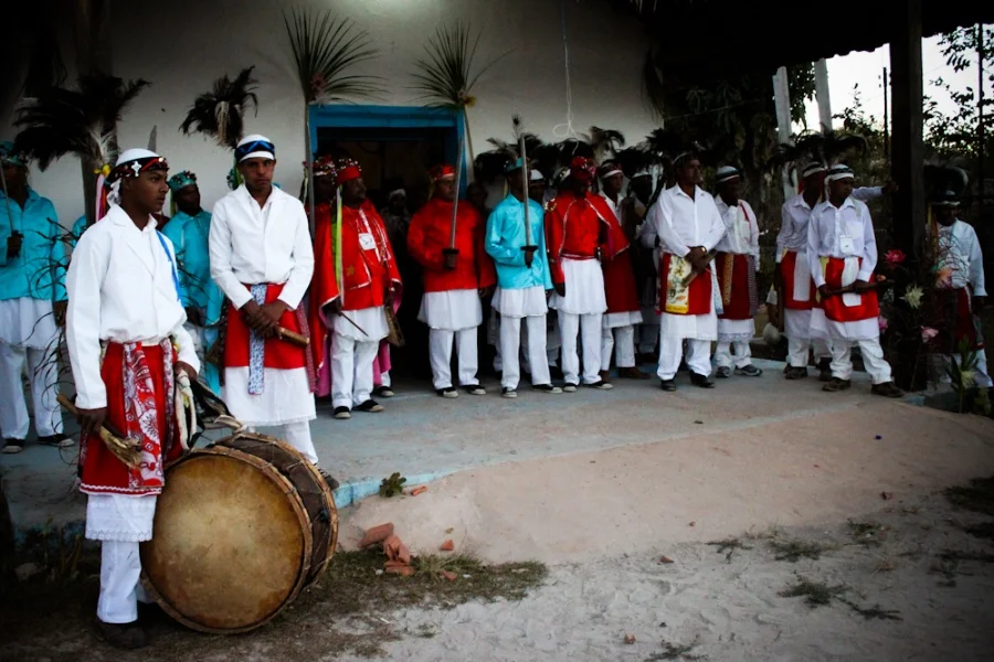 Grupo de dança de Congada em Niquelândia