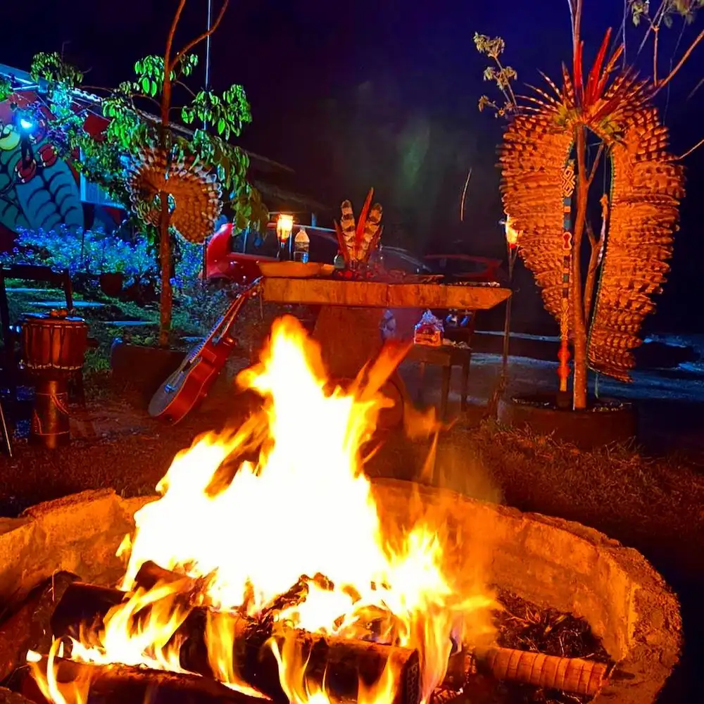 Eco Pousada Terra Betânia, São João d'aliança, fogueira