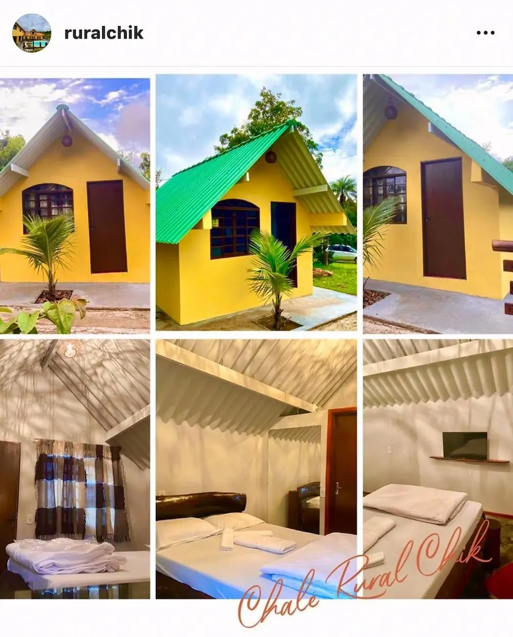 galeria dos chalés da pousada rural chik