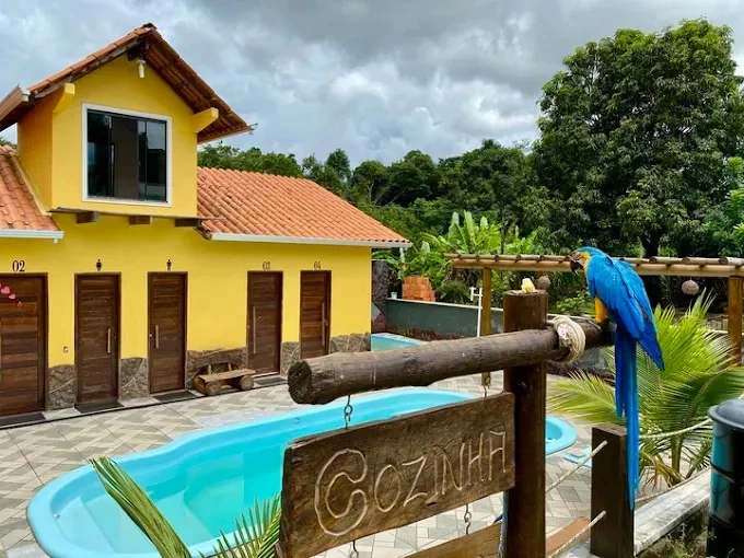 entrada da pousada rural chik