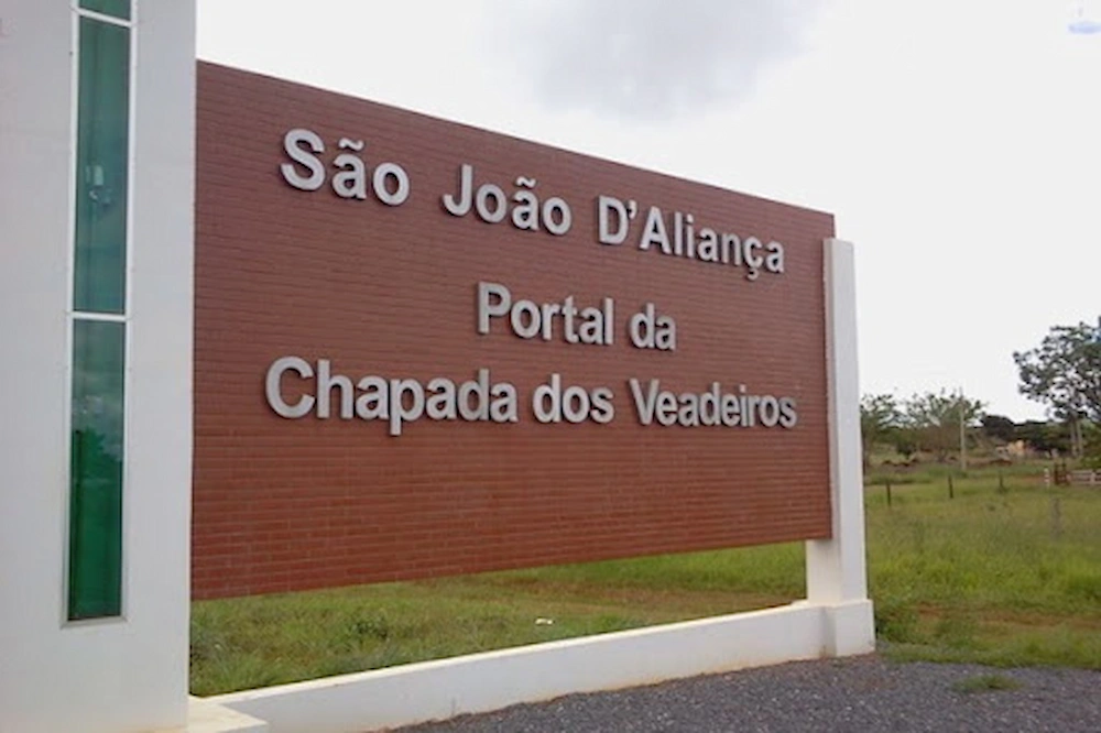 Entrada da cidade de são joão d'aliança